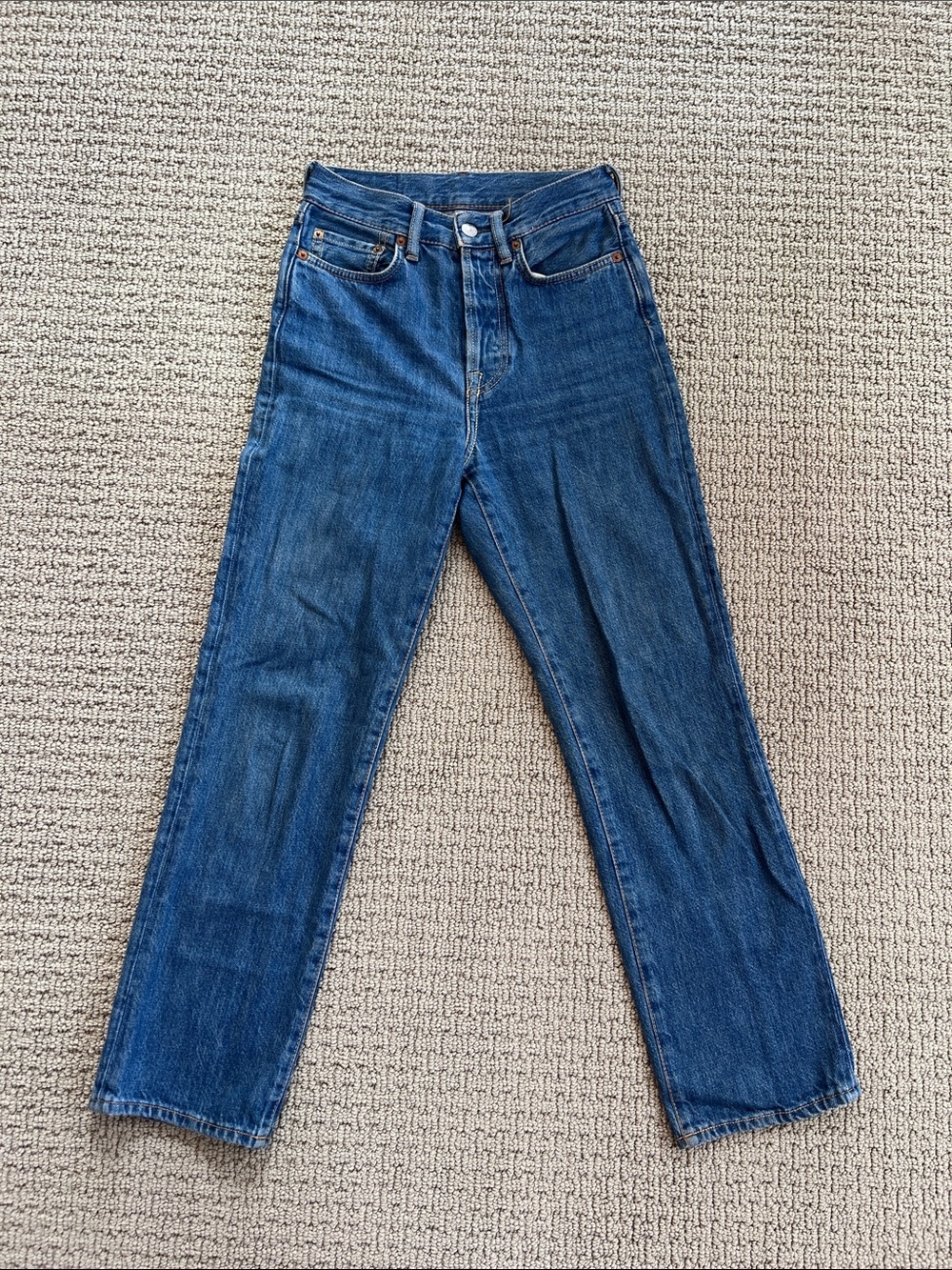 Acne Mece Jeans in Dark Blue Trash in 24 x 32